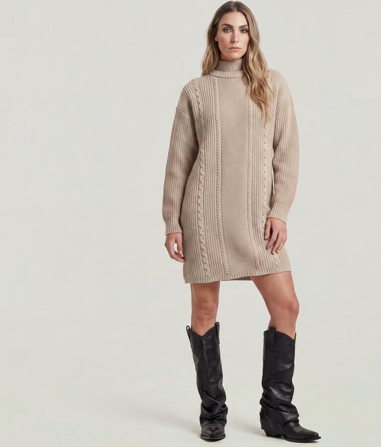 G-Star RAW Cable Loose Gebreide Jurk Meerkleurig Dames - Foto 4