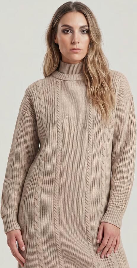 G-Star RAW Cable Loose Gebreide Jurk Meerkleurig Dames - Foto 6