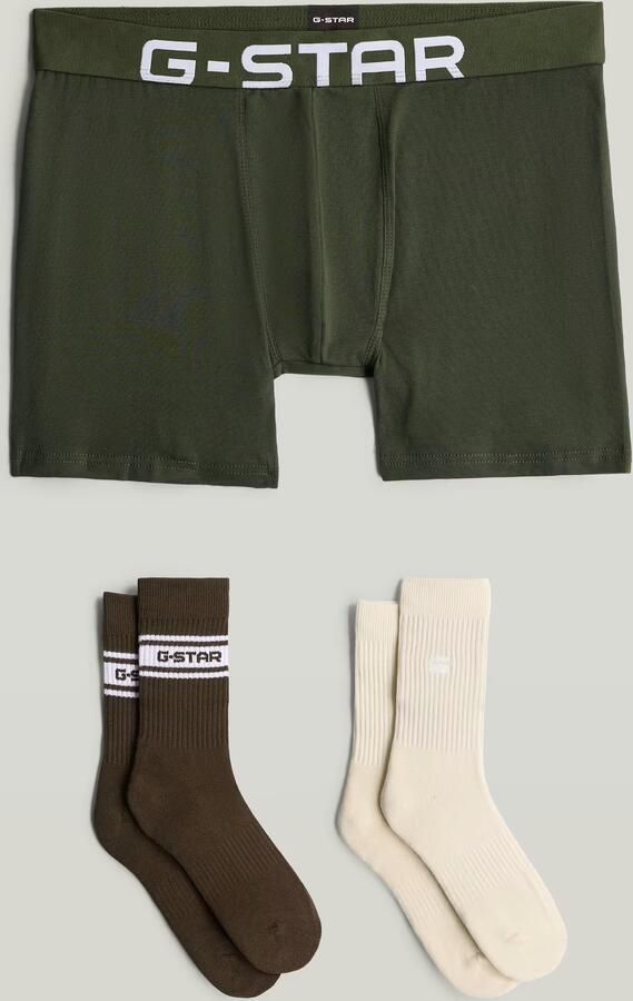 G-Star RAW Cadeauset Boxershort en 2 paar Sokken 44-47 Meerkleurig Heren