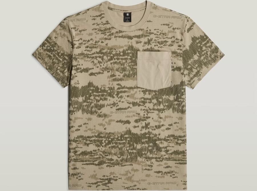 G-Star RAW Camo Pocket T-Shirt Meerkleurig Heren - Foto 2
