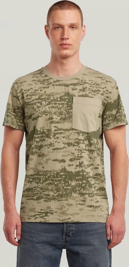 G-Star RAW Camo Pocket T-Shirt Meerkleurig Heren - Foto 4