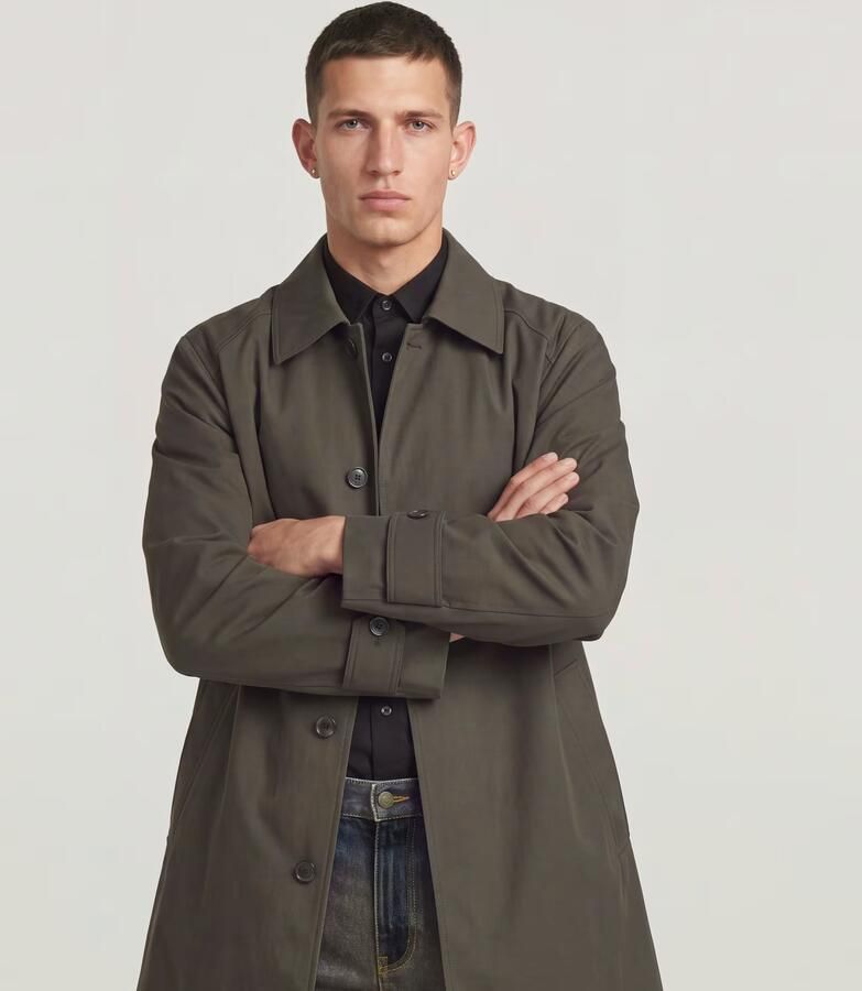 G-Star RAW Car Coat Uniseks Grijs Heren