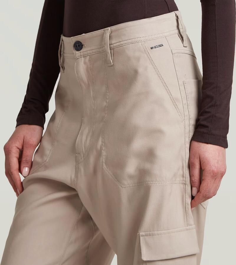 G-Star RAW Cargo 3D Boyfriend Broek Beige Dames - Foto 2