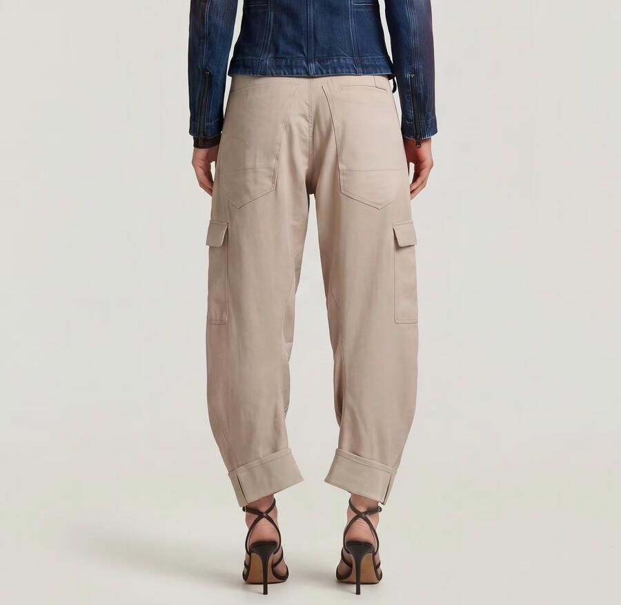 G-Star RAW Cargo 3D Boyfriend Broek Beige Dames - Foto 4