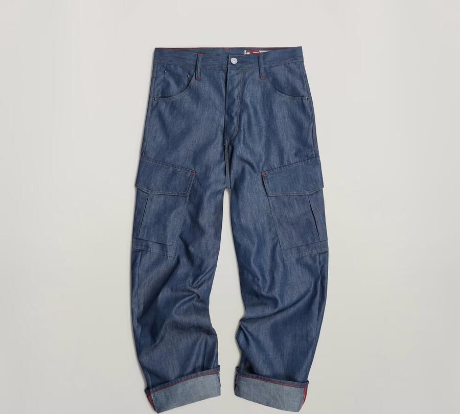 G-Star RAW Cargo 3D Boyfriend Broek Donkerblauw Dames - Foto 6