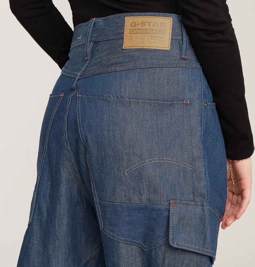 G-Star RAW Cargo 3D Boyfriend Broek Donkerblauw Dames - Foto 5