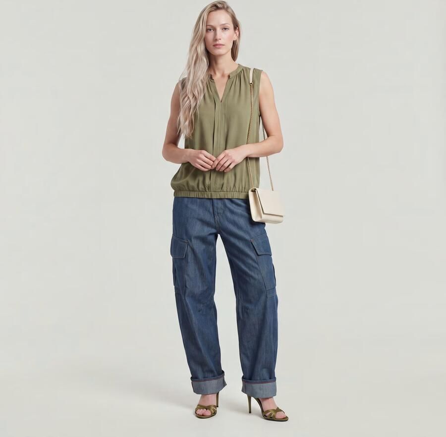 G-Star RAW Cargo 3D Boyfriend Broek Donkerblauw Dames - Foto 3