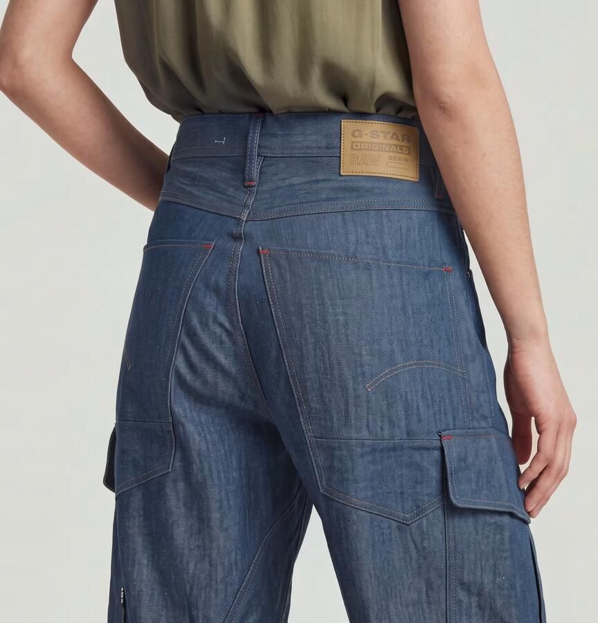 G-Star RAW Cargo 3D Boyfriend Broek Donkerblauw Dames - Foto 5
