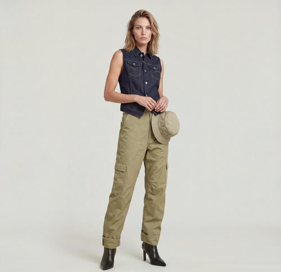 G-Star Raw Baggy fit cargobroek met steekzakken model 'Judee' - Foto 7