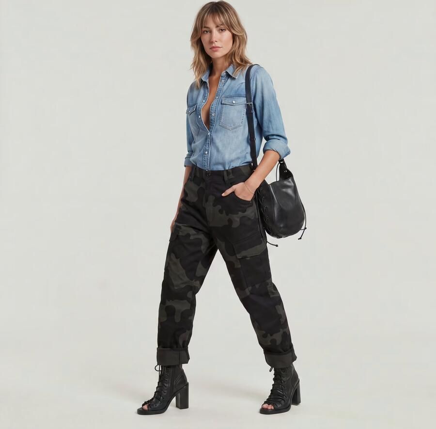 G-Star RAW Cargo Broek 3D Boyfriend Meerkleurig Dames - Foto 4