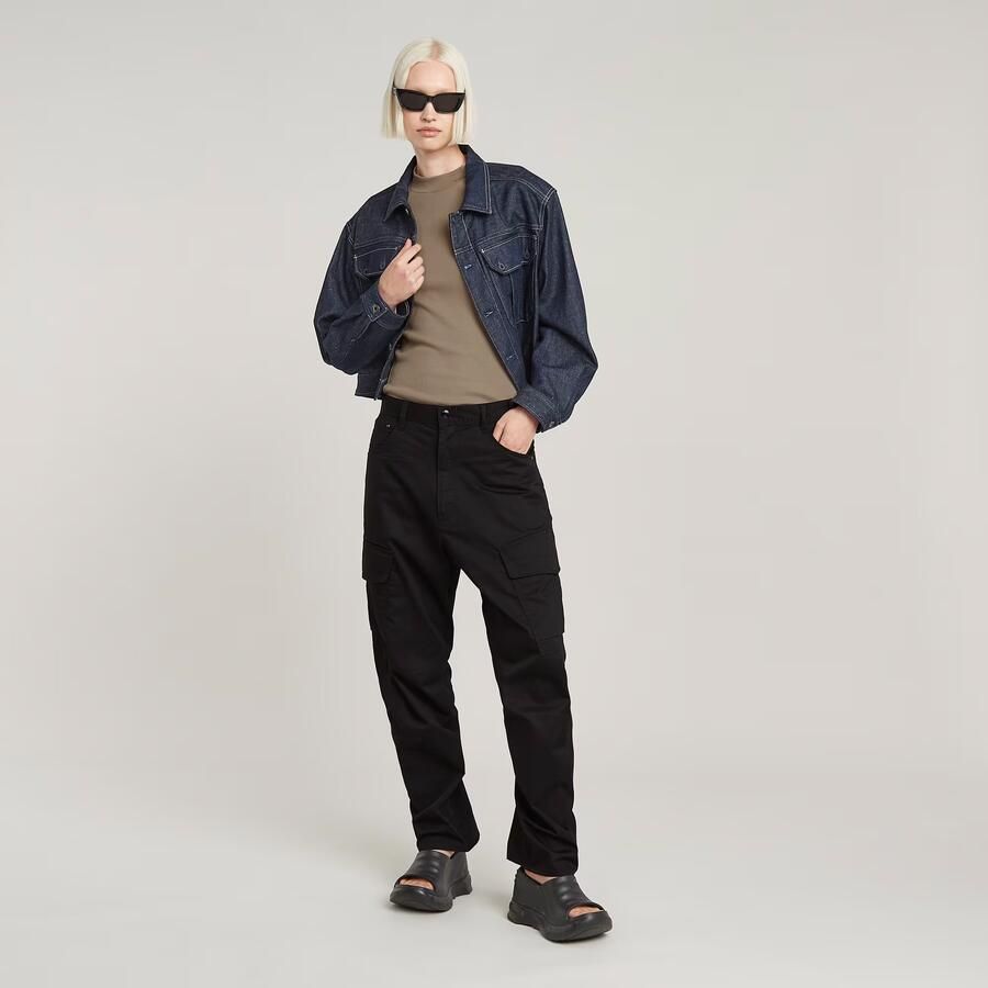 G-Star RAW Cargo Broek 3D Boyfriend Zwart Dames