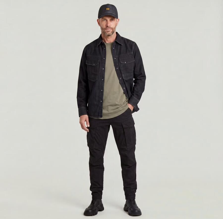 G-Star RAW Cargo Broek 3D Regular Tapered Cuffed Zwart Heren - Foto 4