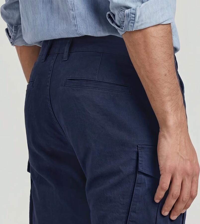 G-Star RAW Cargo Broek 3D Regular Tapered Donkerblauw Heren - Foto 4