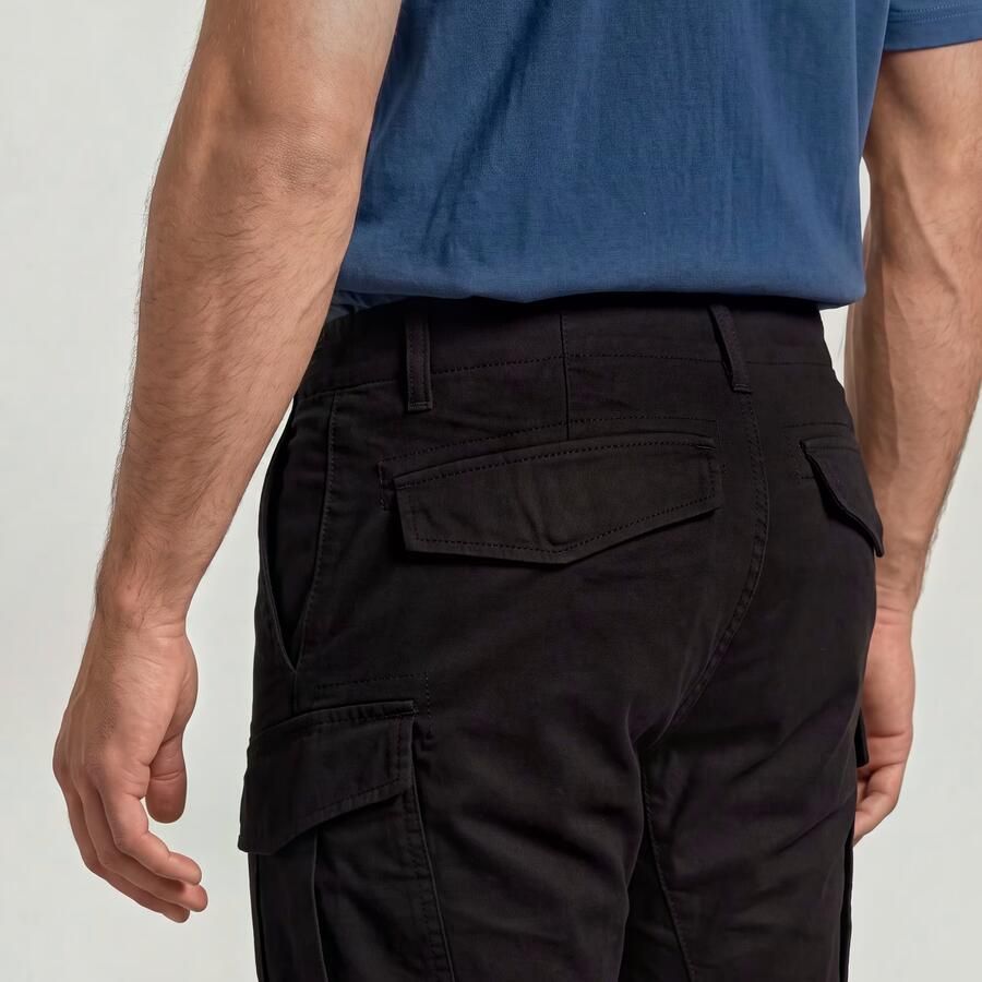 G-Star RAW Cargo Broek 3D Regular Tapered Zwart Heren - Foto 2