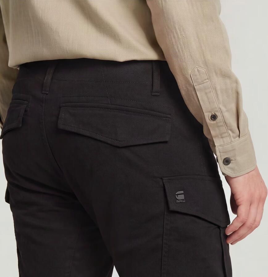G-Star RAW Cargo Broek 3D Regular Tapered Zwart Heren - Foto 5