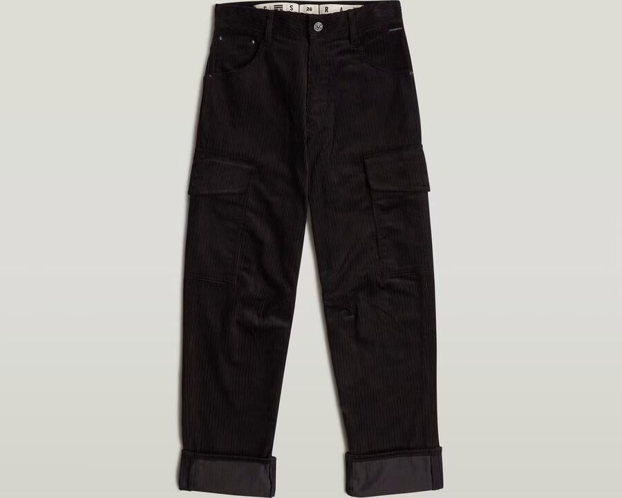 G-Star RAW Cargo Broek Cord 3D Boyfriend Zwart Dames - Foto 6