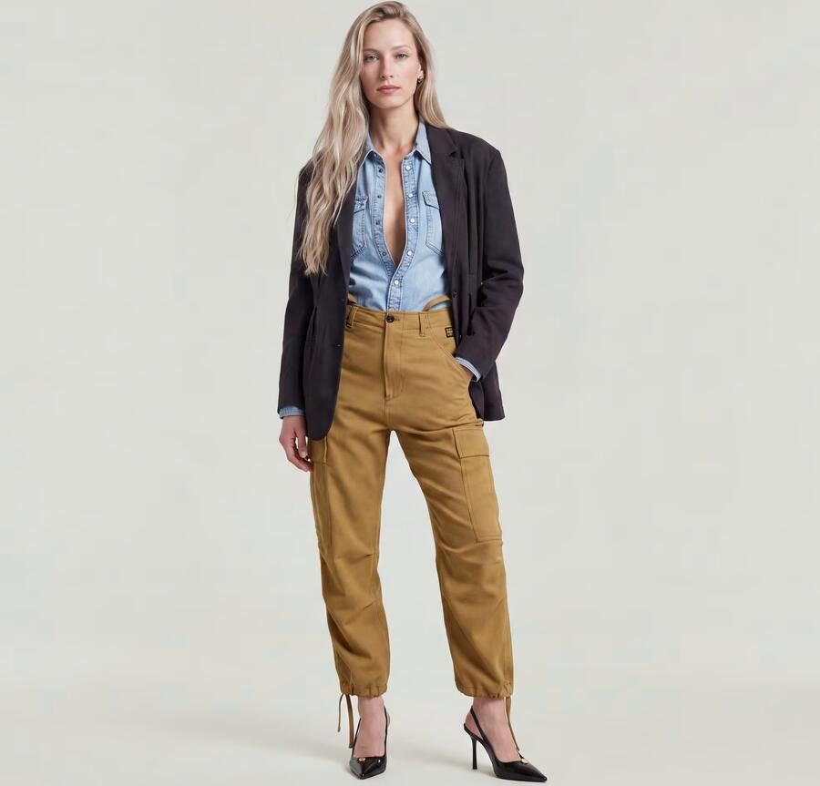 G-Star Raw Broek D25251-D714 CARGO CROPPED-1395 DARK FALL - Foto 5