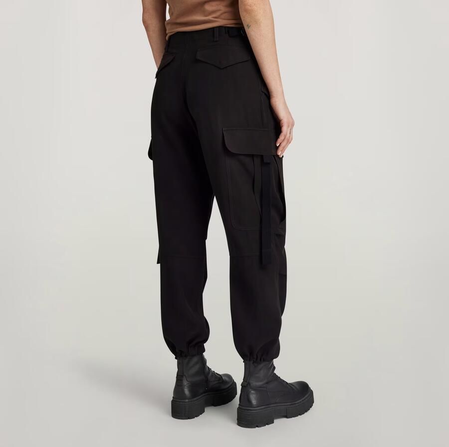 G-Star Cargo Cropped Drawcord Broek Vrouwen Black Dames - Foto 5