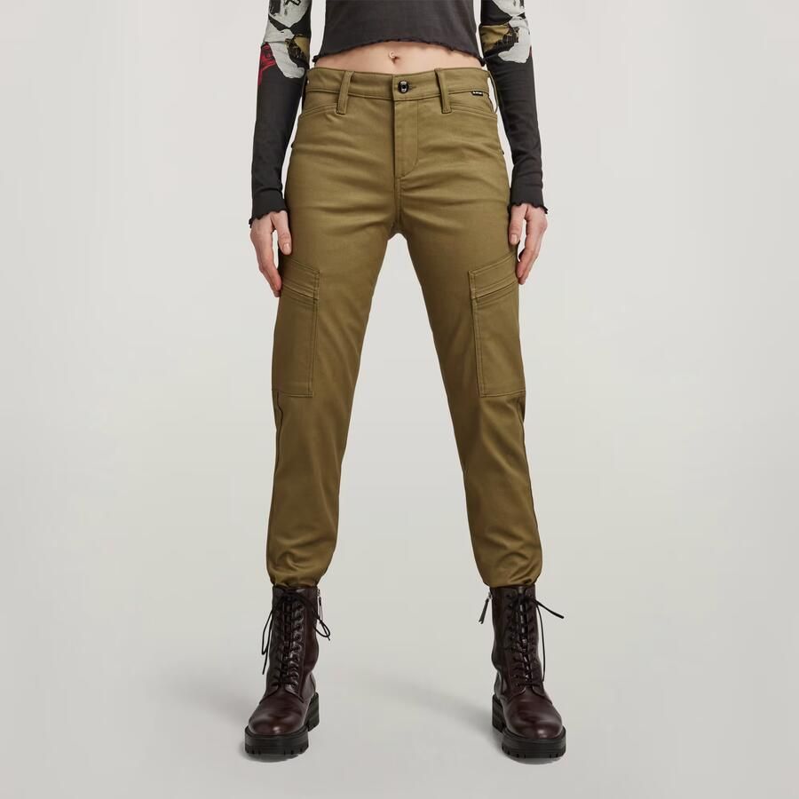 G-Star RAW Cargo Broek Slim Groen Dames - Foto 2