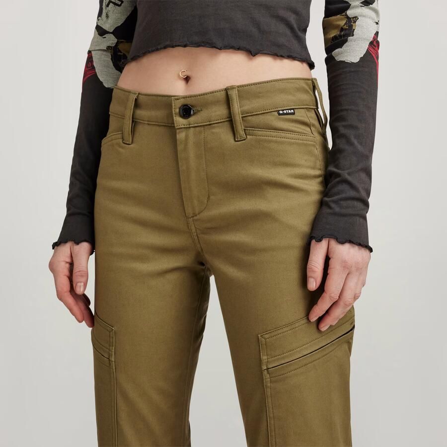 G-Star RAW Cargo Broek Slim Groen Dames - Foto 4