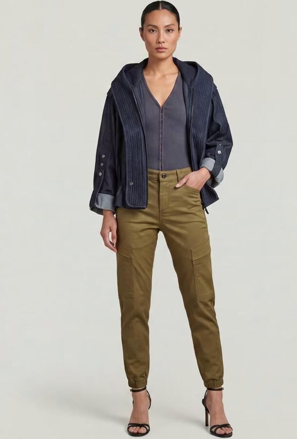 G-Star RAW Cargo Broek Slim Groen Dames - Foto 6