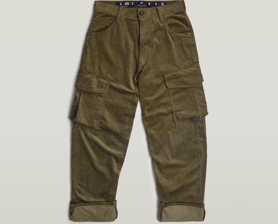 G-Star RAW Cargo Cord 3D Boyfriend Broek Groen Dames - Foto 5