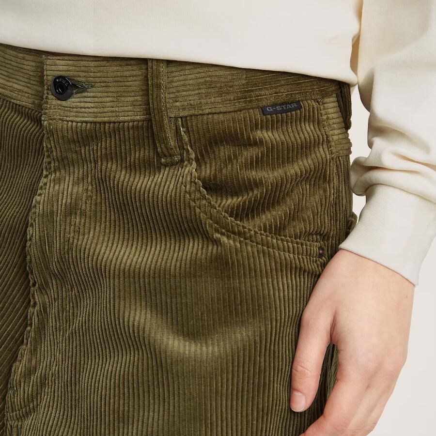 G-Star RAW Cargo Cord 3D Boyfriend Broek Groen Dames