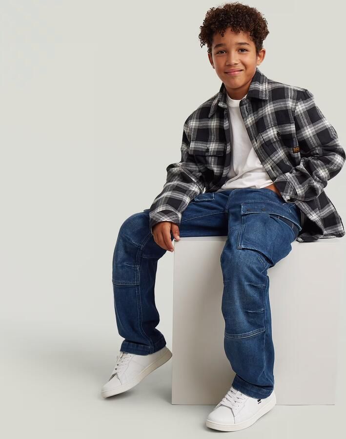 G-Star RAW Cargo Jeans Regular Straight voor jongens Midden blauw jongens - Foto 4