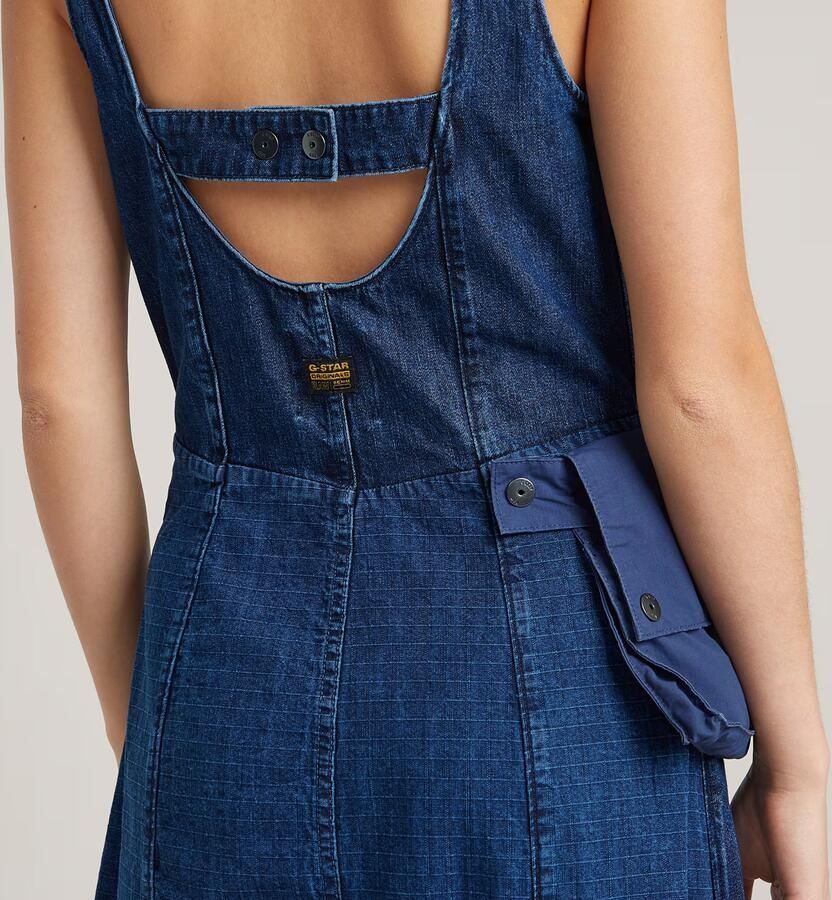 G-Star RAW Cargo Jurk Donkerblauw Dames - Foto 4