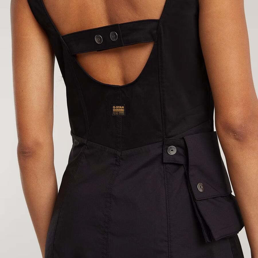 G-Star RAW Cargo Jurk Zwart Dames - Foto 2