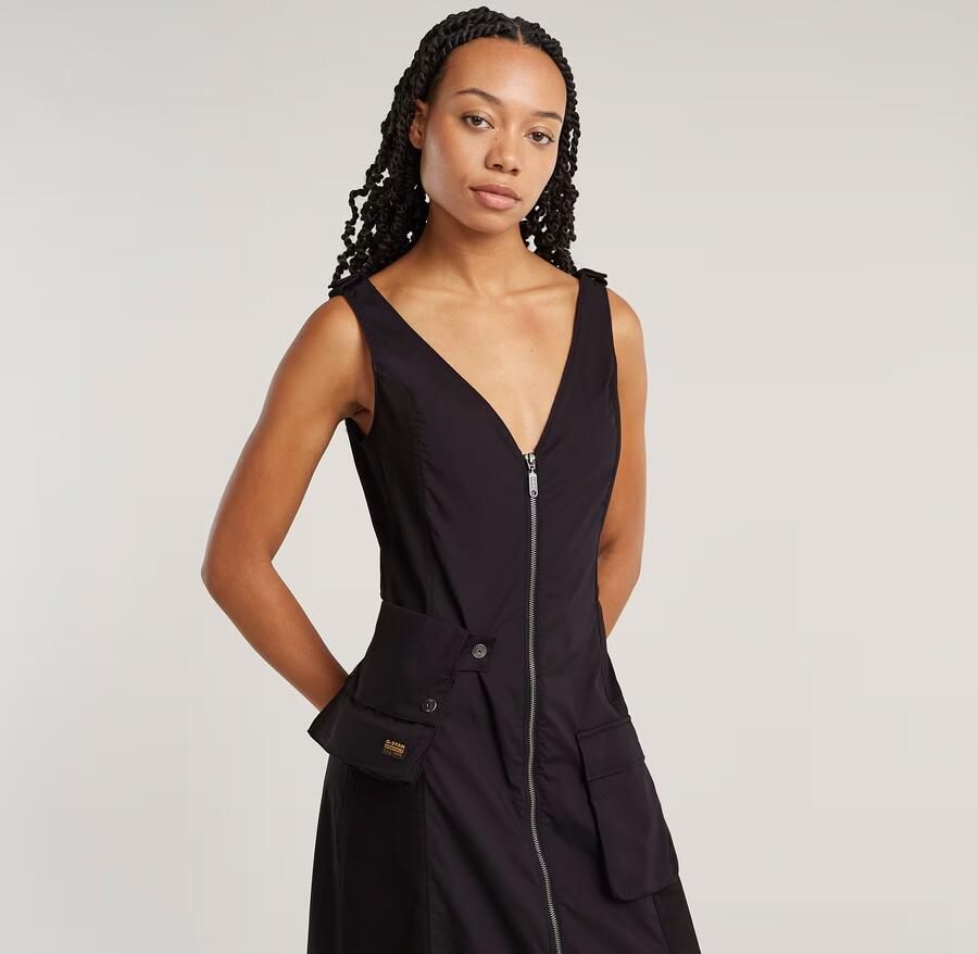 G-Star RAW Cargo Jurk Zwart Dames - Foto 5