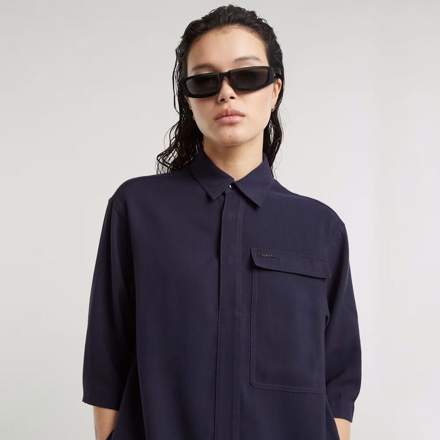 G-Star RAW Cargo Tuniekjurk Donkerblauw Dames - Foto 3