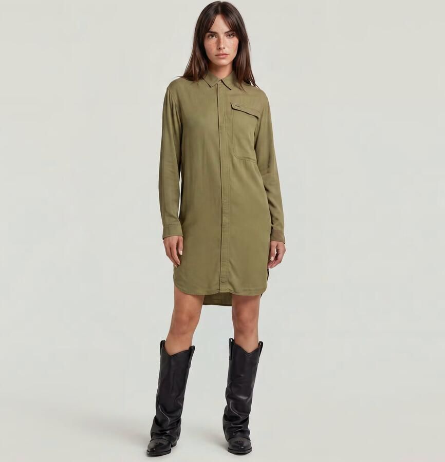 G-Star RAW Cargo Tuniekjurk Groen Dames - Foto 4