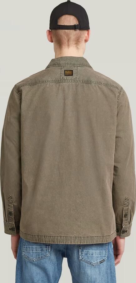 G-Star RAW Cargo Washed Overshirt Bruin Heren - Foto 5