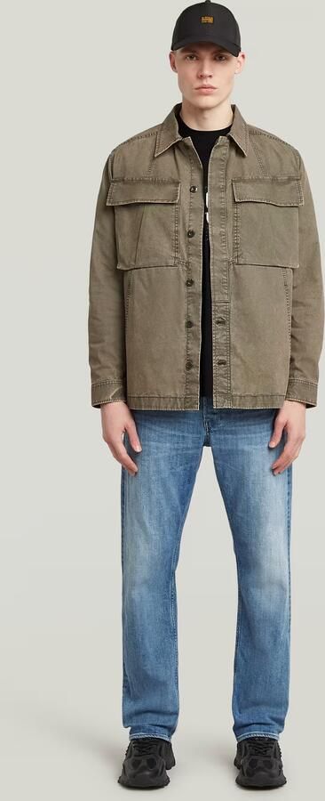 G-Star RAW Cargo Washed Overshirt Bruin Heren - Foto 6