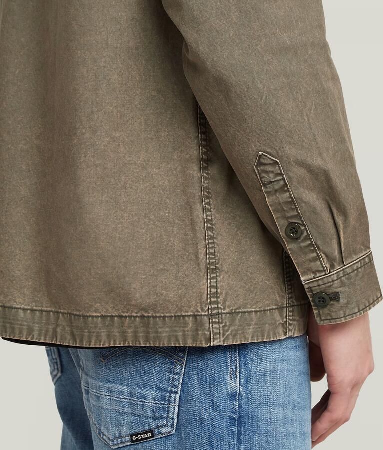 G-Star RAW Cargo Washed Overshirt Bruin Heren - Foto 3