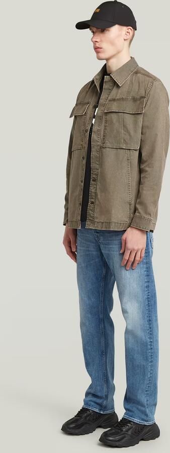G-Star RAW Cargo Washed Overshirt Bruin Heren - Foto 7