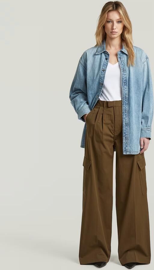 G-Star RAW Cargo WB Chino Bruin Dames - Foto 5