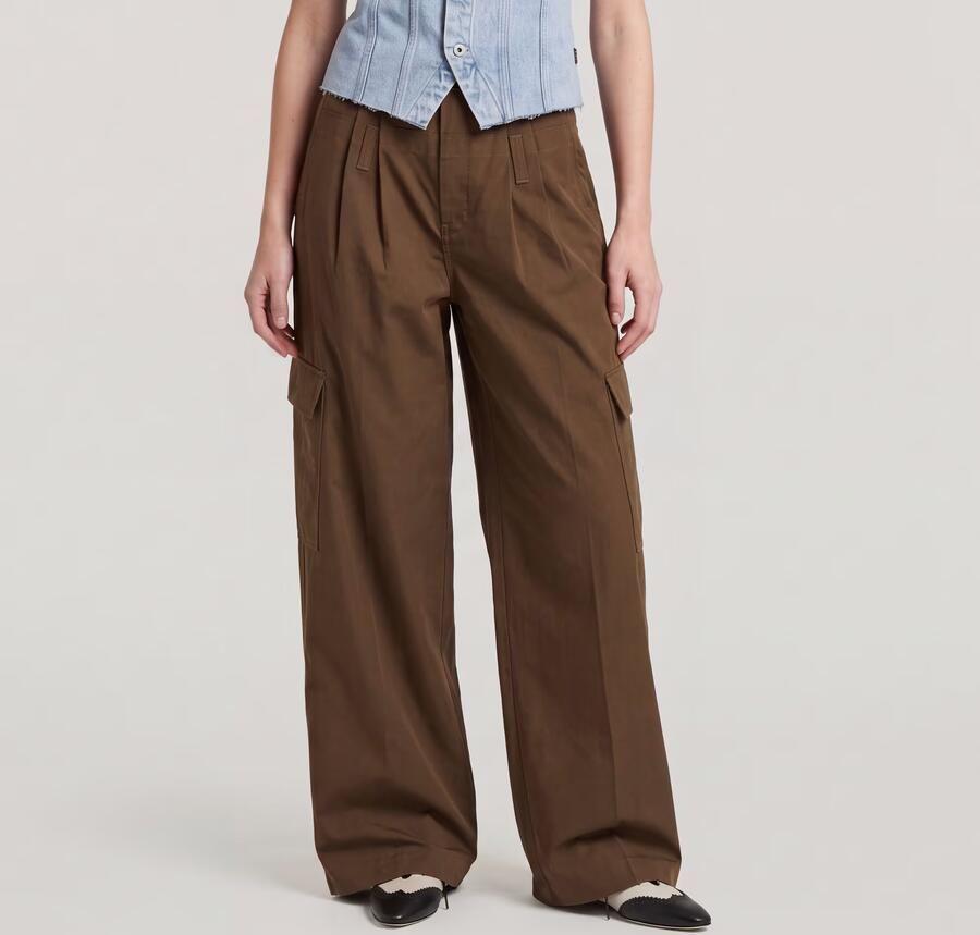 G-Star RAW Cargo WB Chino Bruin Dames - Foto 6