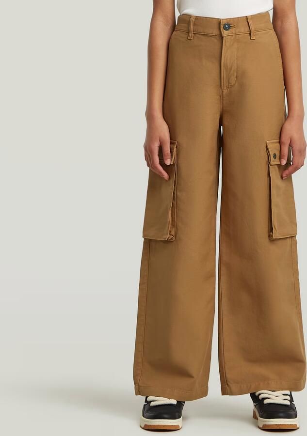 G-Star RAW Cargobroek High Waist voor meisjes Bruin meisjes
