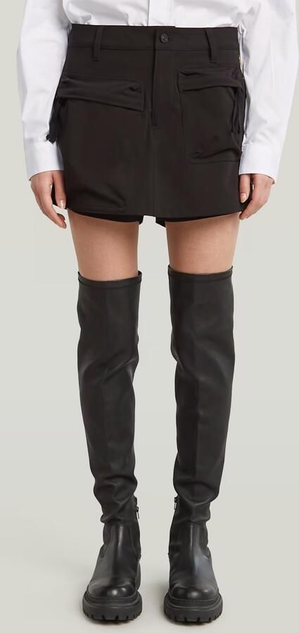 G-Star RAW Cargoskort Zwart Dames