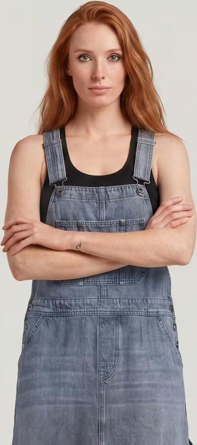 G-Star RAW Carpenter Tuinbroekjurk Anders Dames - Foto 6