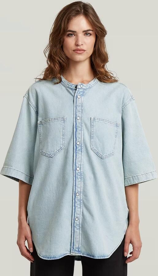 G-Star RAW Carter 2-Pocket Denim Overhemd Midden blauw Dames