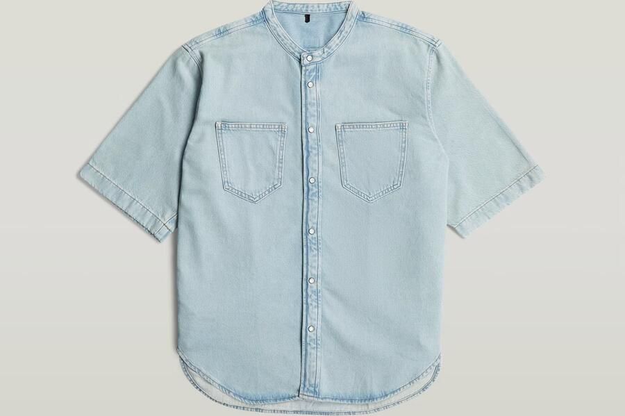 G-Star RAW Carter 2-Pocket Denim Overhemd Midden blauw Dames - Foto 4
