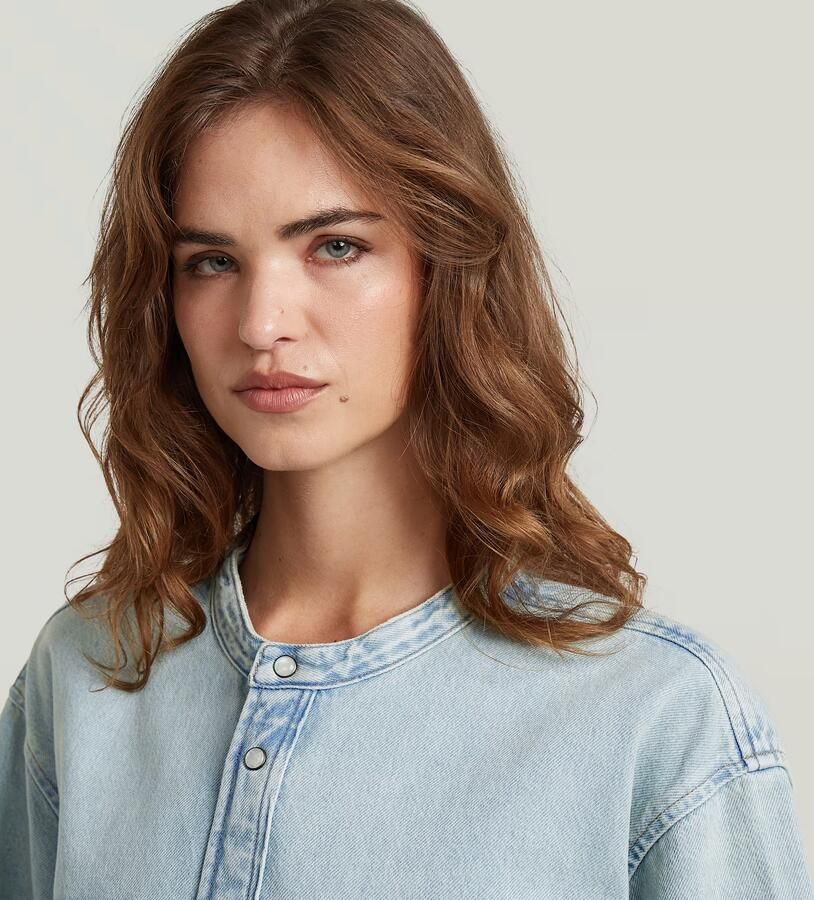 G-Star RAW Carter 2-Pocket Denim Overhemd Midden blauw Dames - Foto 3