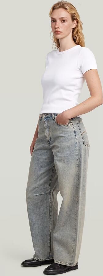 G-Star RAW Carter Barrel Jeans Midden blauw Dames - Foto 6