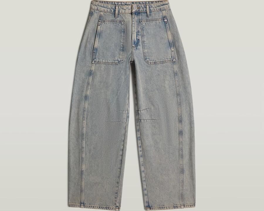 G-Star RAW Carter Barrel Long Pocket Jeans Midden blauw Dames - Foto 3
