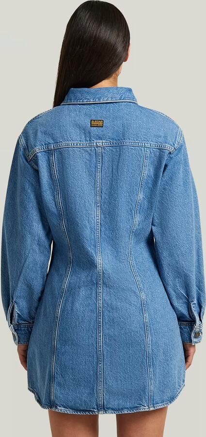 G-Star RAW Carter Denim Overhemdjurk Lichtblauw Dames - Foto 5