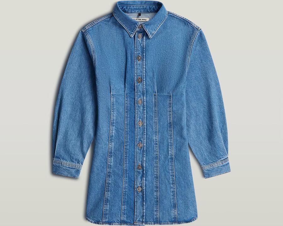 G-Star RAW Carter Denim Overhemdjurk Lichtblauw Dames - Foto 3