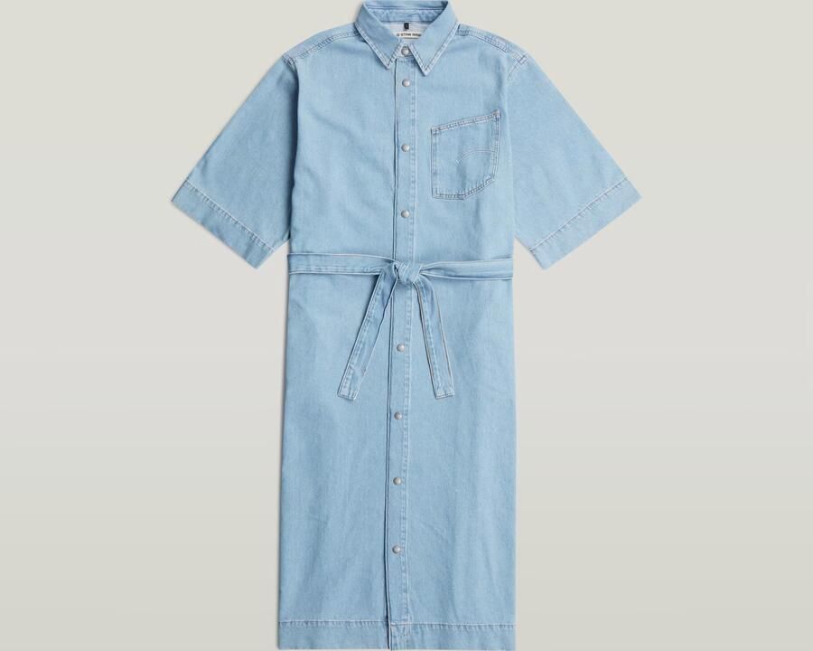 G-Star RAW Carter Denim Overhemdjurk Lichtblauw Dames - Foto 3